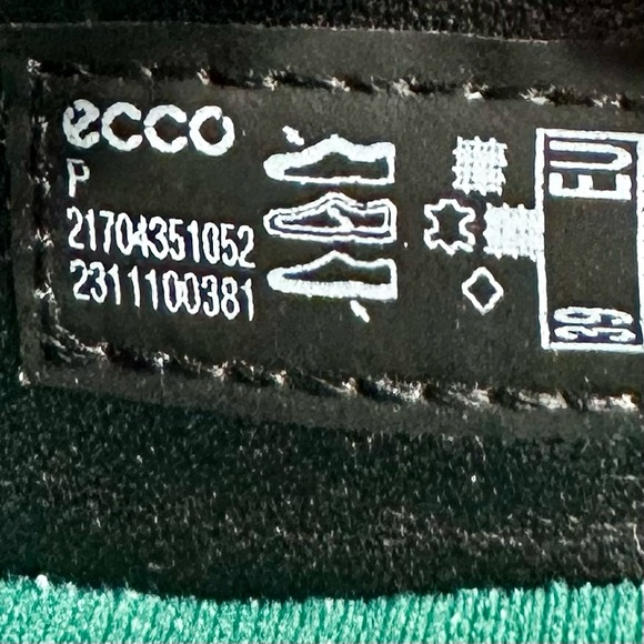 Ecco Felicia Stretch Slip On Loafer Wedge Shoe Women’s Sz 39 8 - 8 1/2 Black - Picture 6 of 10